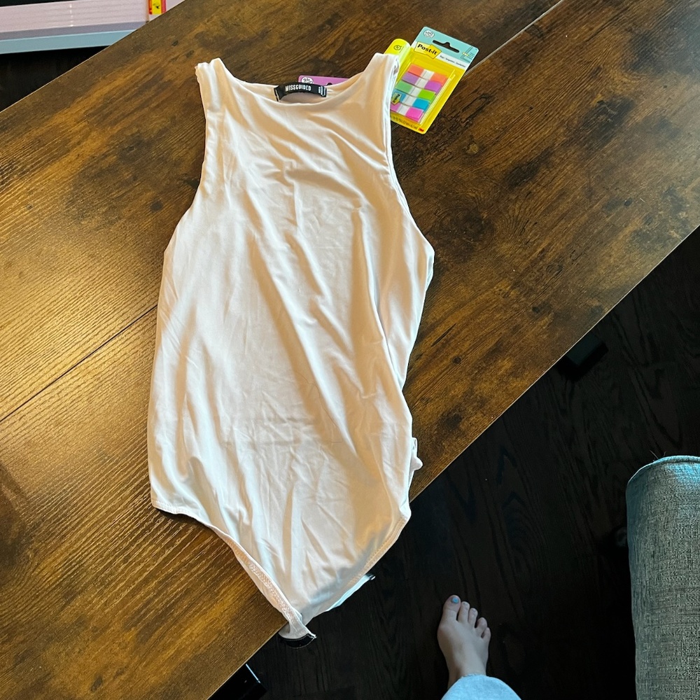 Misguided Pink Body Suit (Size M)